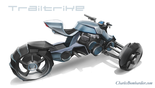 This Trike Motorcycle Concept Is Like A Big Wheel For Adults