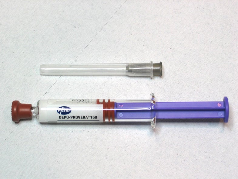 needle and a syringe