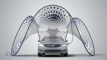 Volvo's Fold-Out Solar Charger Looks Like Sci-Fi Couture