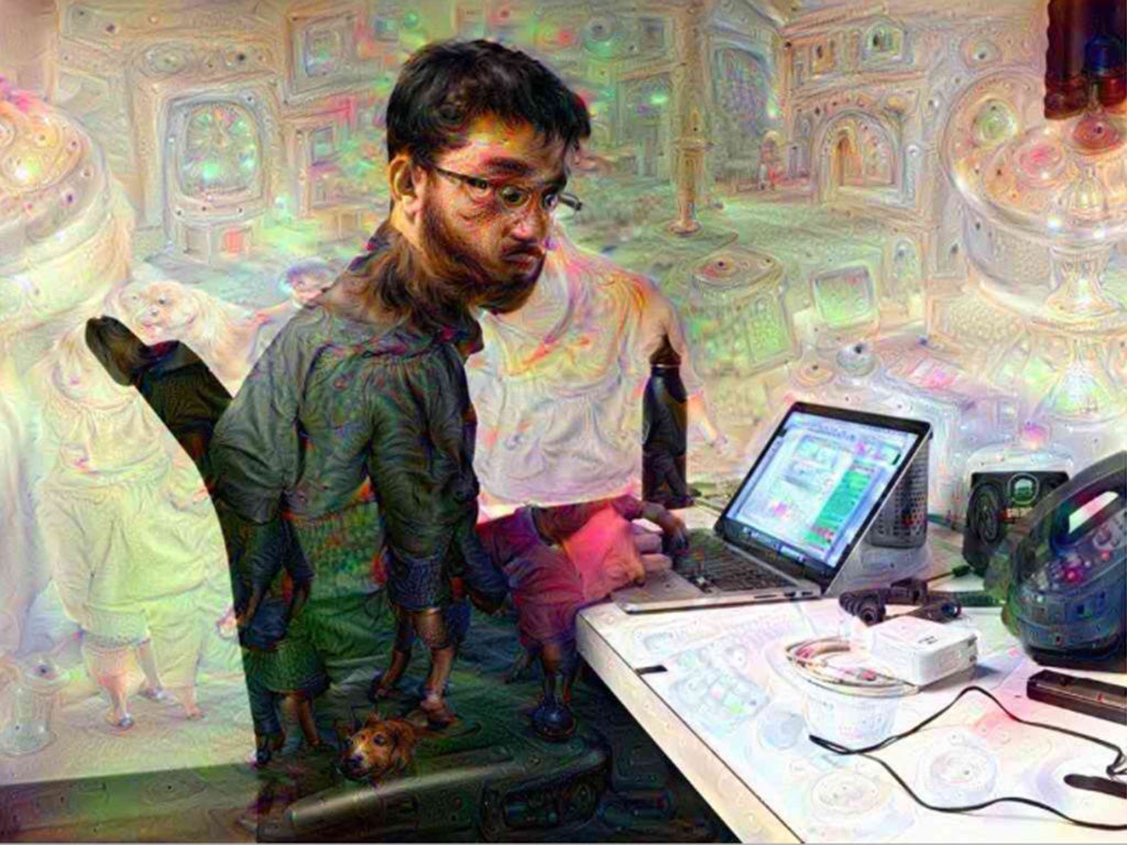 An image of Dave Gershgorn transformed by the Dreamify app