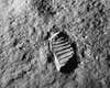 Buzz Aldrin's photo of his own boot print on the moon appears in his new book "Mission to Mars," out today.