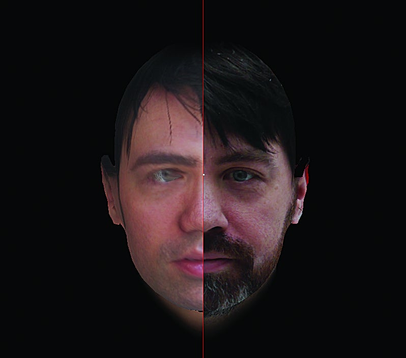 The image can also be merged with another that appears to be a good match in order to compare facial features.