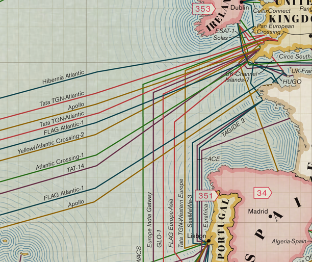 All Of The World’s Undersea Cables In One Map