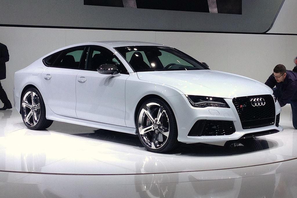 According to Audi, a driverless version of this car set a driverless speed record.