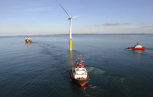Deep-Water Wind: World’s First Floating Wind Turbine Launched