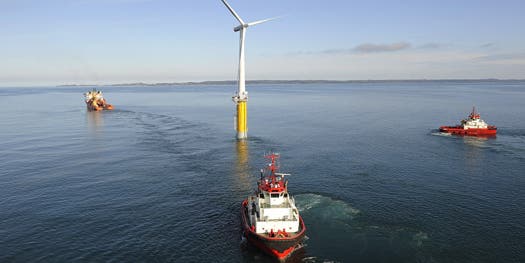 Deep-Water Wind: World’s First Floating Wind Turbine Launched