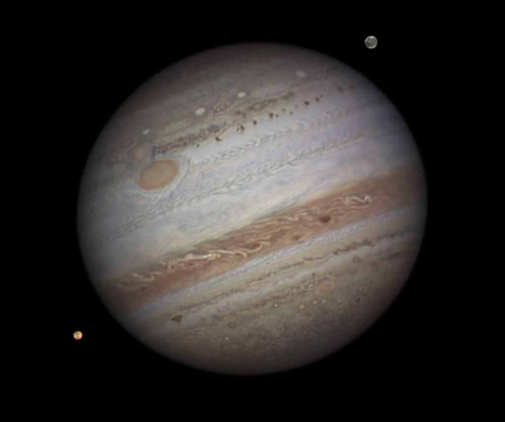 gas planet Jupiter in the space