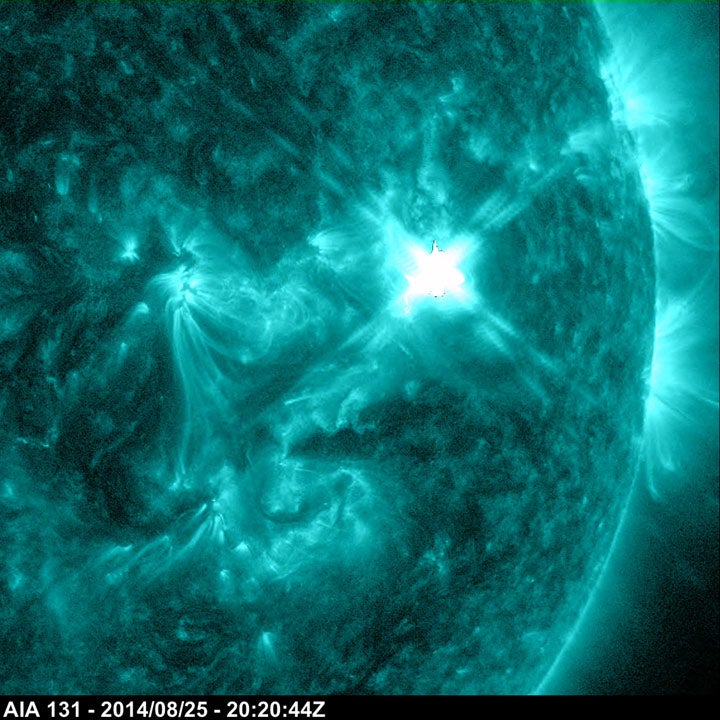 In the last week of August, <a href="http://sdo.gsfc.nasa.gov/">NASA's Solar Dynamics Observatory</a> registered a mid-level flare on the surface of the sun. But the flares didn't stop there. Within the next two days, more than six additional flares erupted from a sunspot called AR 2151, all of which were captured by the SDO. Solar flares aren't capable of harming humans, but if powerful enough, they can disrupt some GPS communications in our atmosphere.