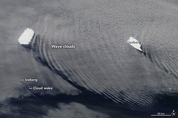Close up of wave clouds