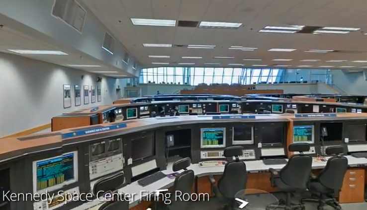 Various sections of the sprawling shuttle command center are also up for sale or lease. This image shows one of the Firing Rooms, of which there are four. Two primary firing rooms (1 and 3) were used for shuttle launches and mission processing, and the two backup rooms (2 and 4) were used for things like software development, equipment analysis, launch monitoring and so on. NASA maintains a <a href="http://enterfiringroom.ksc.nasa.gov/tour.htm">nice website</a> where you can learn about shuttle launches via the Firing Room.
