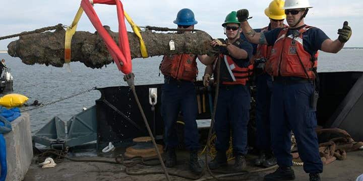 Archaeologists Pull 5 Of Blackbeard’s Cannons From The Sea