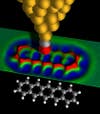 IBM researchers used atomic force microscopy to take the best image yet of a single molecule.