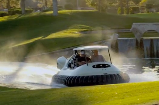 Watch This Golf Cart-Hovercraft Fly Over Hazards Like They’re Nothing