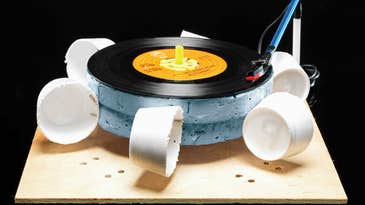 How to build a record player powered by wind