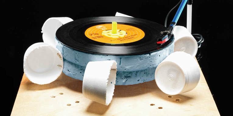 How to build a record player powered by wind