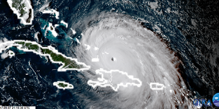 The massive, record-breaking Hurricane Irma is on its way to Florida