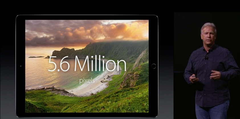 The Apple iPad Pro presentation boasted of the device's pixel count