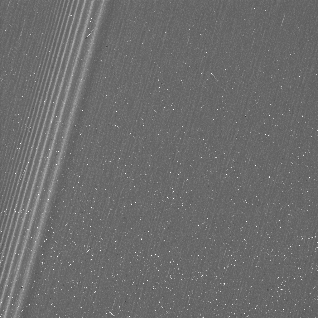 Saturn's A ring with density waves