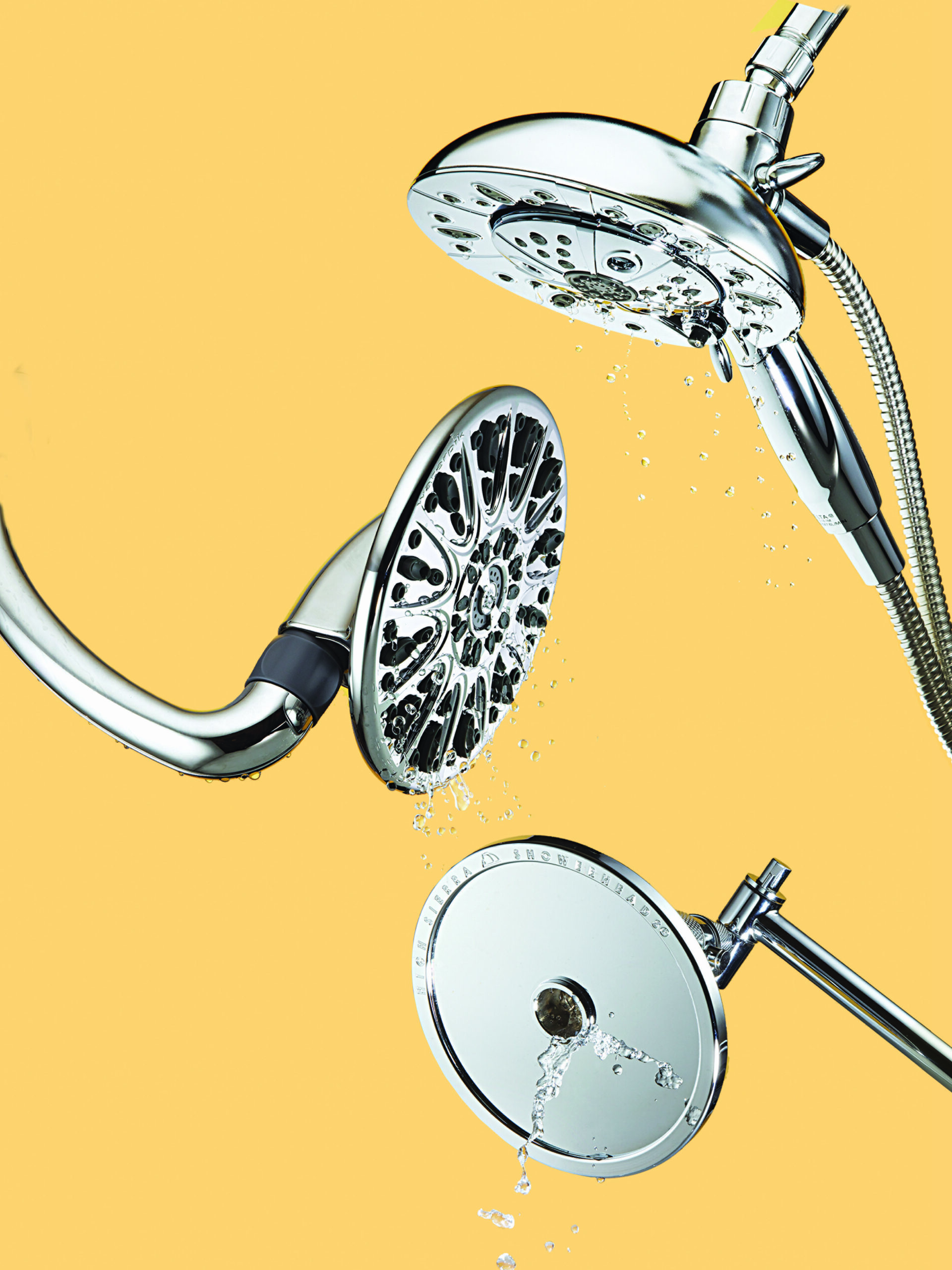 Low-flow showerheads that turn drips into deluges