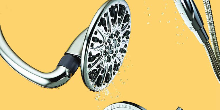 Low-flow showerheads that turn drips into deluges
