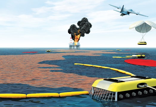A Slick Oil-Eating Robots Could Mop Up Ocean Disasters