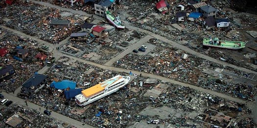 The Atmospheric Signature of the Japan Tsunami Could Help Develop a Space-Based Warning System