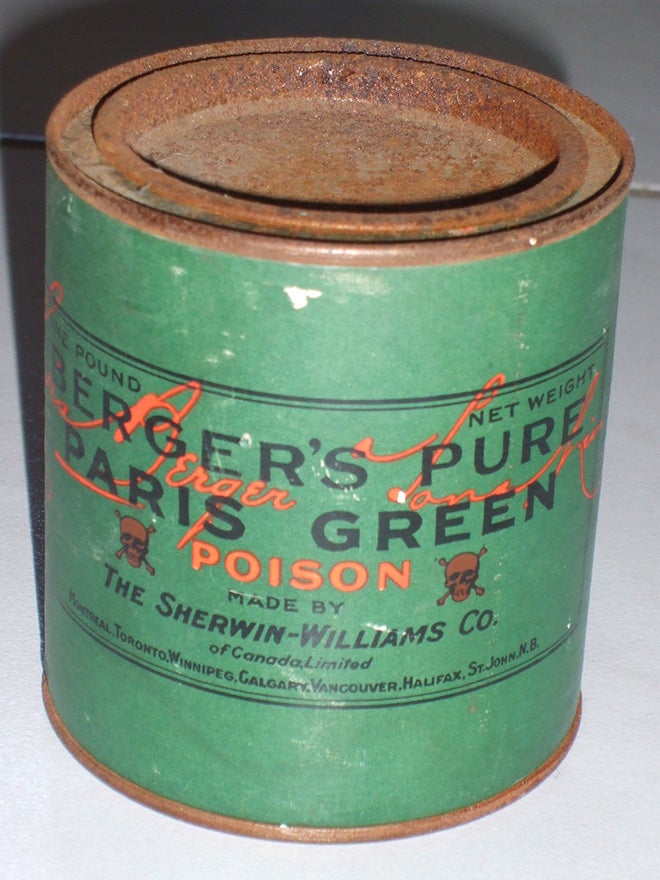 poisonous green paint