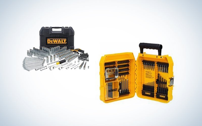 DeWalt Mechanic's tools and drill set