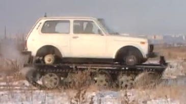 Video: Easy Russian DIY Car-to-Tank Conversion Kit