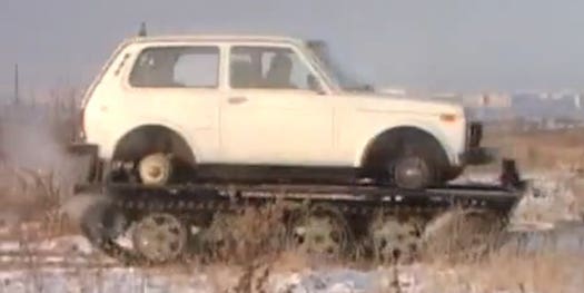 Video: Easy Russian DIY Car-to-Tank Conversion Kit