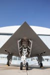 Underside of the X-47B when on the ground