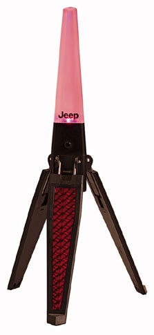 These bright LED-powered flares are water-resistant and reusable. Three AAA batteries power each flare for 100 hours. Jeep Digital Flares, $60 for three; <a href="http://www.jeep.com/home_flash.html">jeep.com</a>