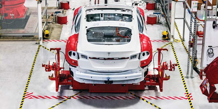 A Look Inside The Tesla Factory And A Real-Life Remembrall