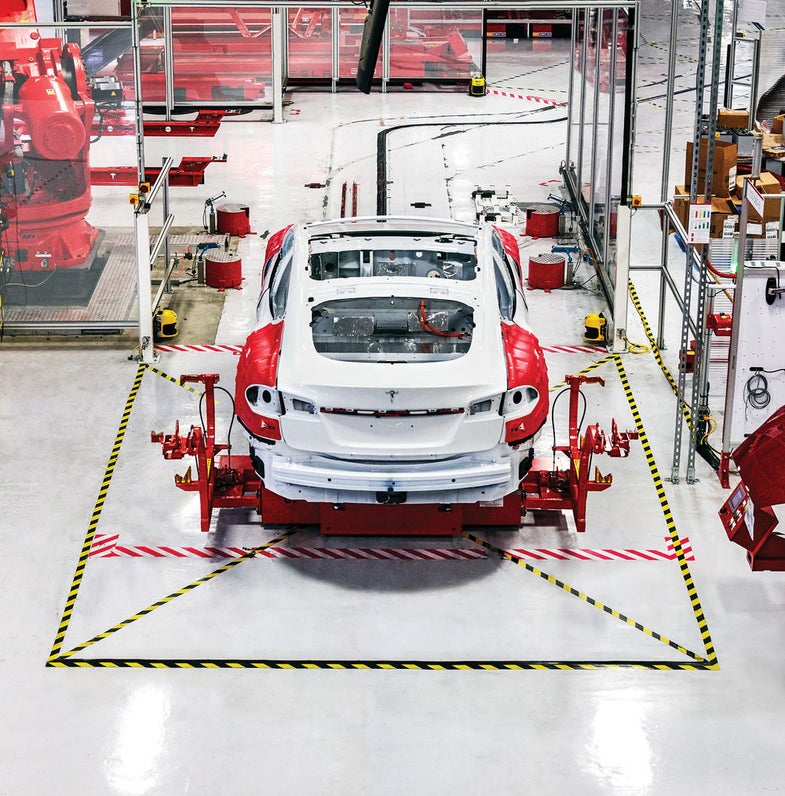 A Look Inside The Tesla Factory And A Real-Life Remembrall