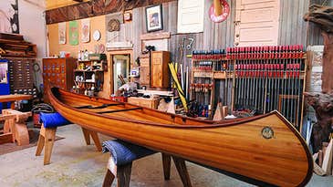 A Wooden Canoe Built By Nick Offerman