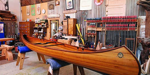 A Wooden Canoe Built By Nick Offerman