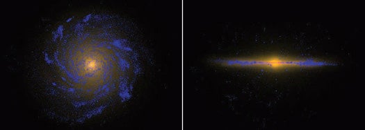 Supercomputer Simulation Shows for the First Time How a Milky Way-Like Galaxy Forms