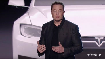 Elon Musk at the Tesla Model 3 unveiling event