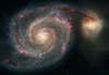 Whirlpool galaxy, big spiral galaxy