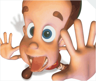 Jimmy Neutron boy genius animated character