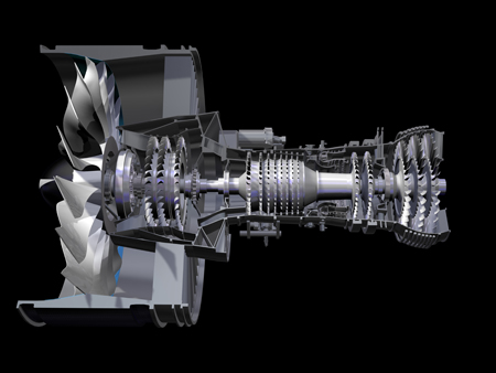 Detailed rendition of the Pure Power's engine.