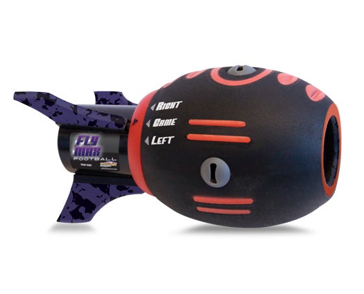 The 4.4-ounce foam Fly Max Football can soar 100 yards. A hollow center allows air to move through the ball, minimizing resistance. And adjustable fins increase spin and therefore distance. <strong>Geospace Fly Max Football</strong> <a href="http://www.amazon.com/Geospace-Football-Technology-Adjustable-Left-Handed/dp/B007Q3PGFI?tag=camdenxpsc-20&asc_source=browser&asc_refurl=https%3A%2F%2Fwww.popsci.com%2Fgear%2Fgallery-april-2013s-hottest-gadgets&ascsubtag=0000PS0000111628O0000000020230930130000%20%20%20%20%20%20%20%20%20%20%20%20%20%20%20%20%20%20%20%20%20%20%20%20%20%20%20%20%20%20%20%20%20%20%20%20%20%20%20%20%20%20%20%20%20%20%20%20%20%20%20%20%20%20%20%20%20%20%20%20%20">$20</a>