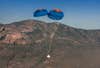 Blue Origin Capsule Falling Back To The Ground With a Parachute