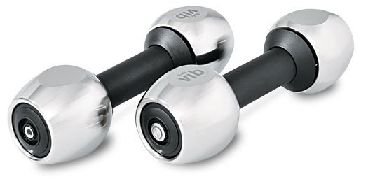 During strength training, BodyVib weights vibrate gently at 36 cycles per second, triggering contractions in often-neglected stabilizing muscles. The dumbbells vibrate only when someone holds their capacitive touch-sensitive grip. <a href="http://www.bodyvib.co.uk/">BodyVib D1 Vibration Dumbbells</a> <strong>Price not set</strong>