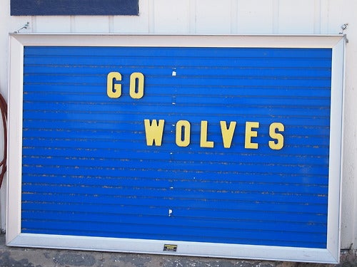 Go wolves garage