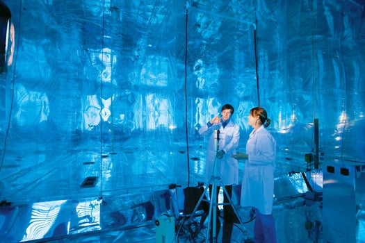 A glimpse into the world's largest smog chamber.