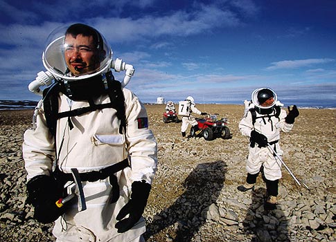 <em>What happens when humans make it all the way to Mars? The Mars Society is testing long-term habitats and spacesuit tech on Devon Island in the Arctic, the place on Earth that may be most similar in climate and landscape to the Red Planet.</em>