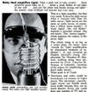 Light amplification by stimulated emission of radiation had several possibilities in its early days from TV and radio to searchlights and... death rays. The article, unfortunately, did not predict those clever little pocket lasers. Read the full story in  Ruby That Amplifies Light