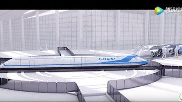 T Flight CASIC China Hyperloop Maglev