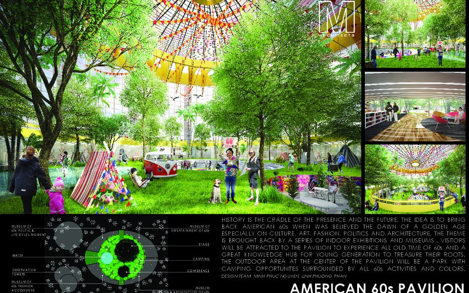 American 60s Pavilion idea by Linh Phuong Phan